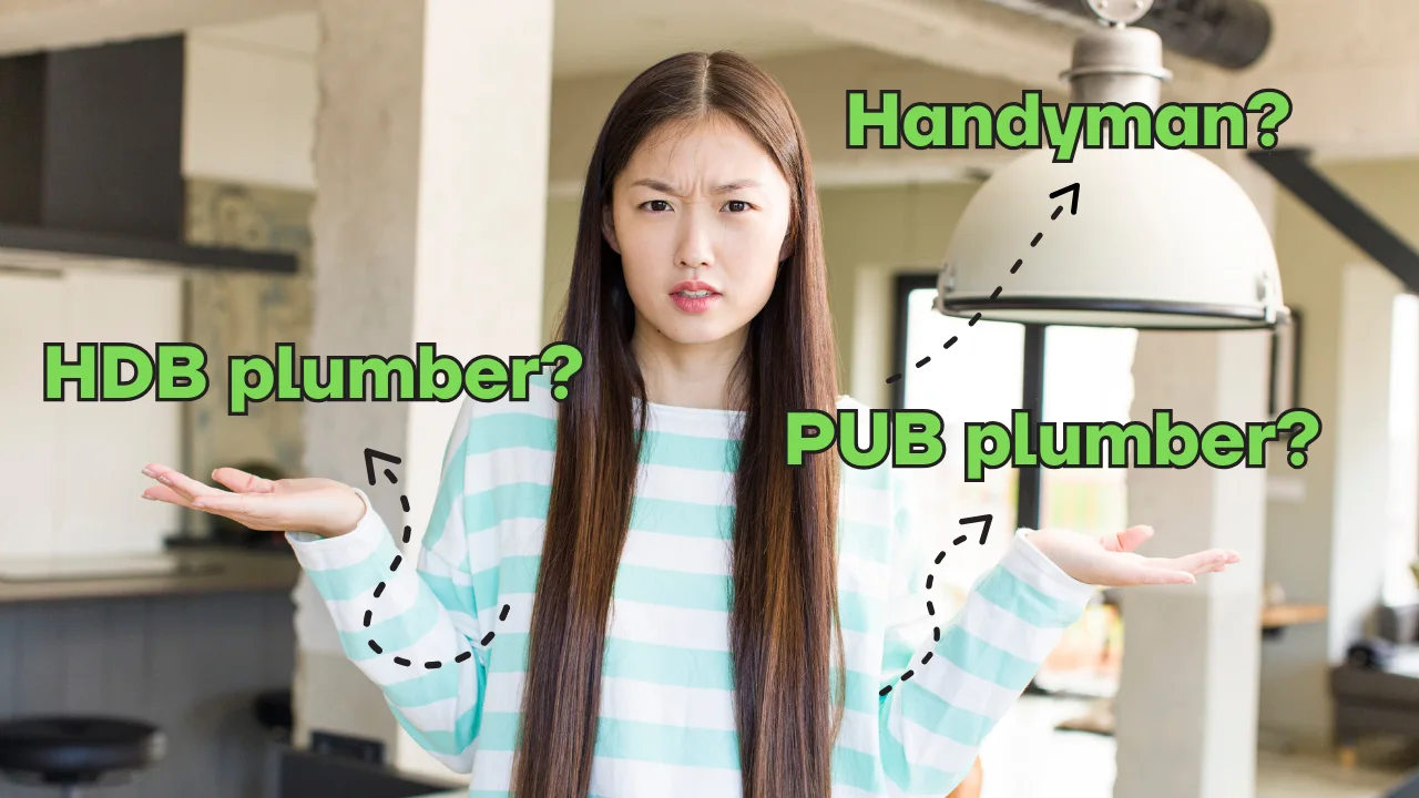 🤯 Handyman vs HDB Plumber vs PUB Plumber?